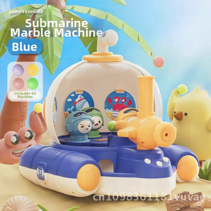 Máquina de juguete de diversión de canicas para niños, juego de entrenamiento enfocado Lihong con 21 bolas, opciones azul, verde y rosa