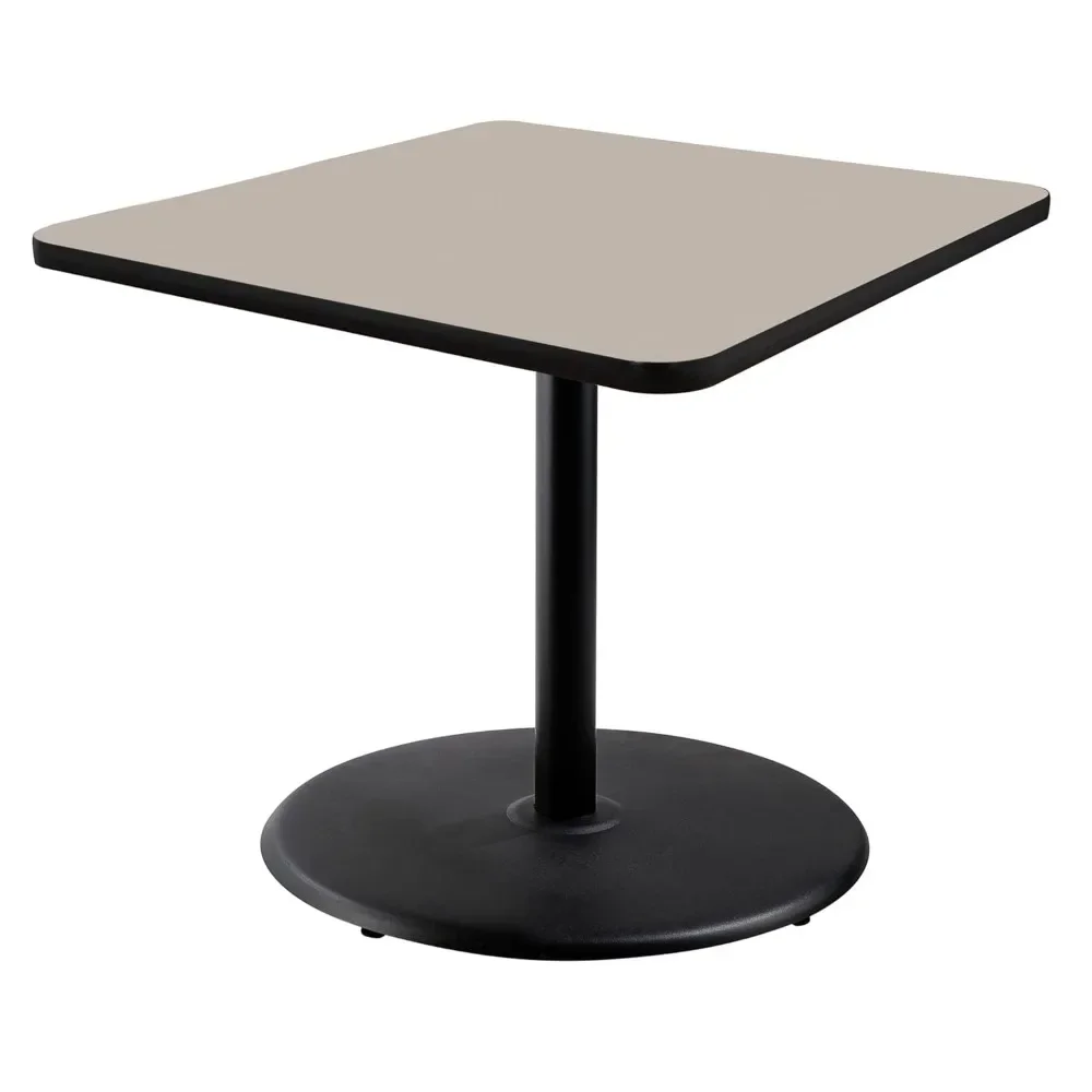 30" Café Table - Grey Nebula Top with Black Frame Design