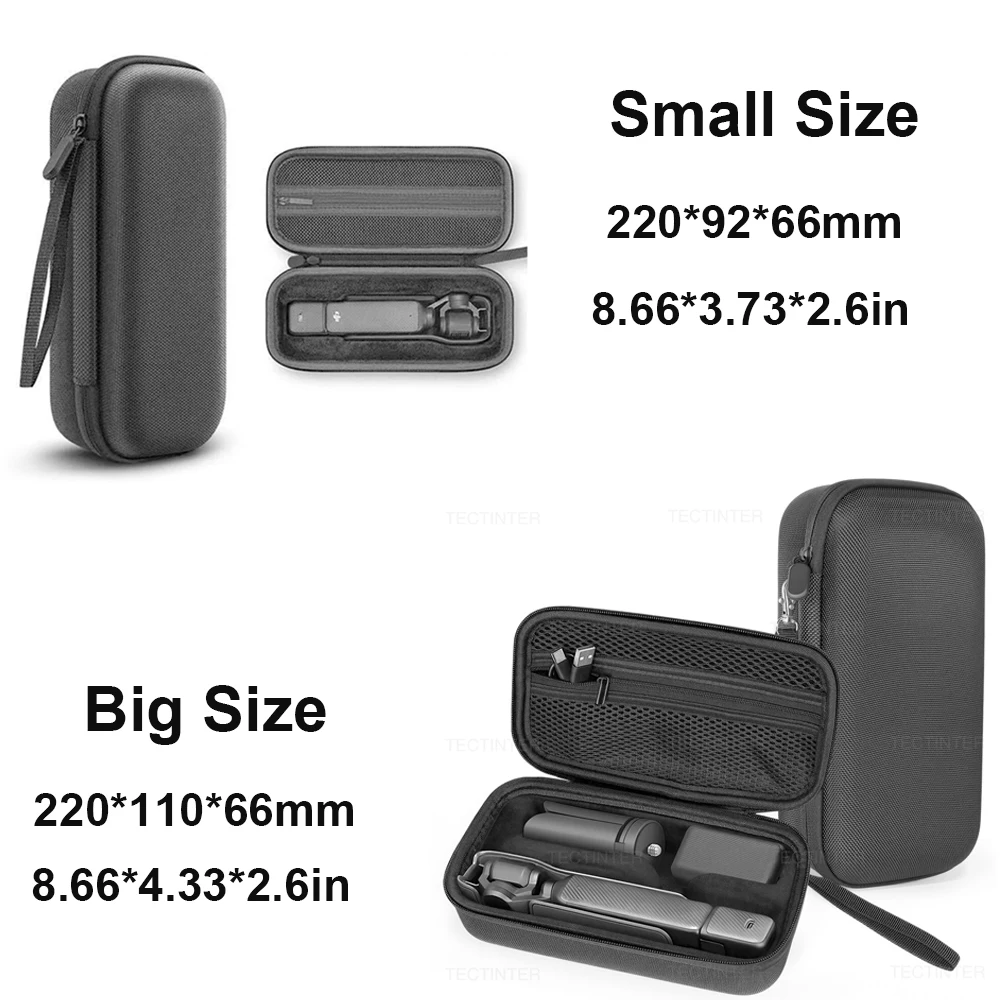 Carrying Case For DJI OSMO Pocket 3/4/Xtra Muse Accessories Travel Pouch Storage Bag EVA Shell with Hand Strap Camera Protector