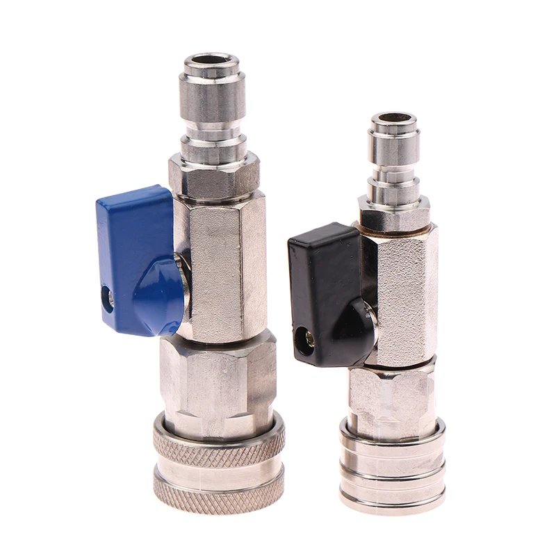 High Pressure Washer Ball Valve With 3/8 Or 1/4 Inch Quick Connector For Water Pumps Tanks Faucet Washer Hose Water Flow Switch