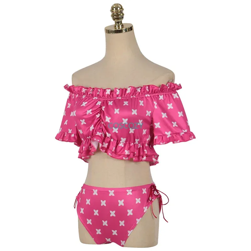 Kostum Cosplay Anime Oshi No Ko Ai Hoshino Aqua, Pakaian Renang, Rok Bikini, Kostum Halloween, Pesta, Liburan, Ruby Swimsuit qq681