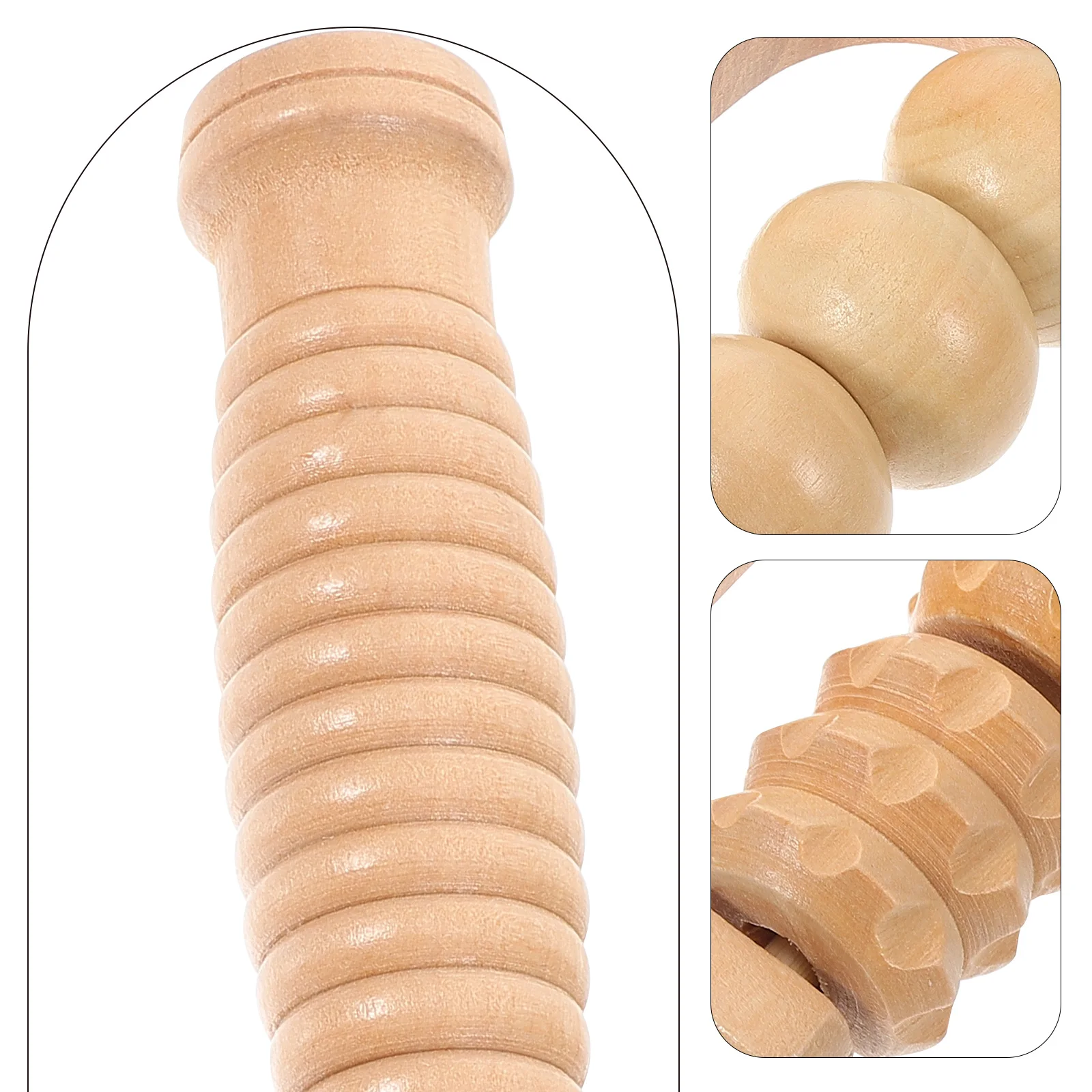 3pcs Massage Roller Tool Wooden Body Foot Back Massager Lightweight Portable For Home Travel Roller Massager For Body