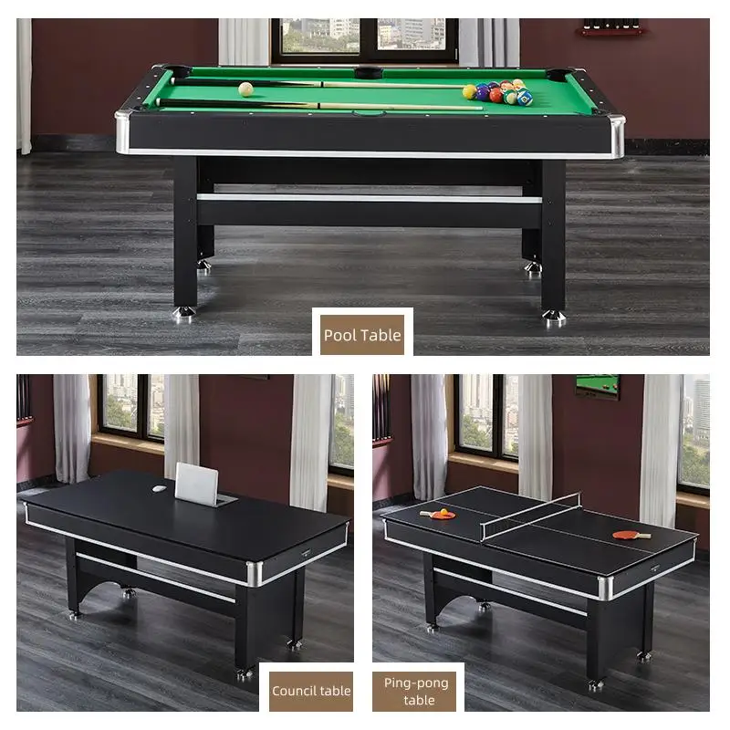 Picture 4: 6.5ft American Multifunctional Mini Pool Billiard Table Indoor Dining Billiards Table Set
