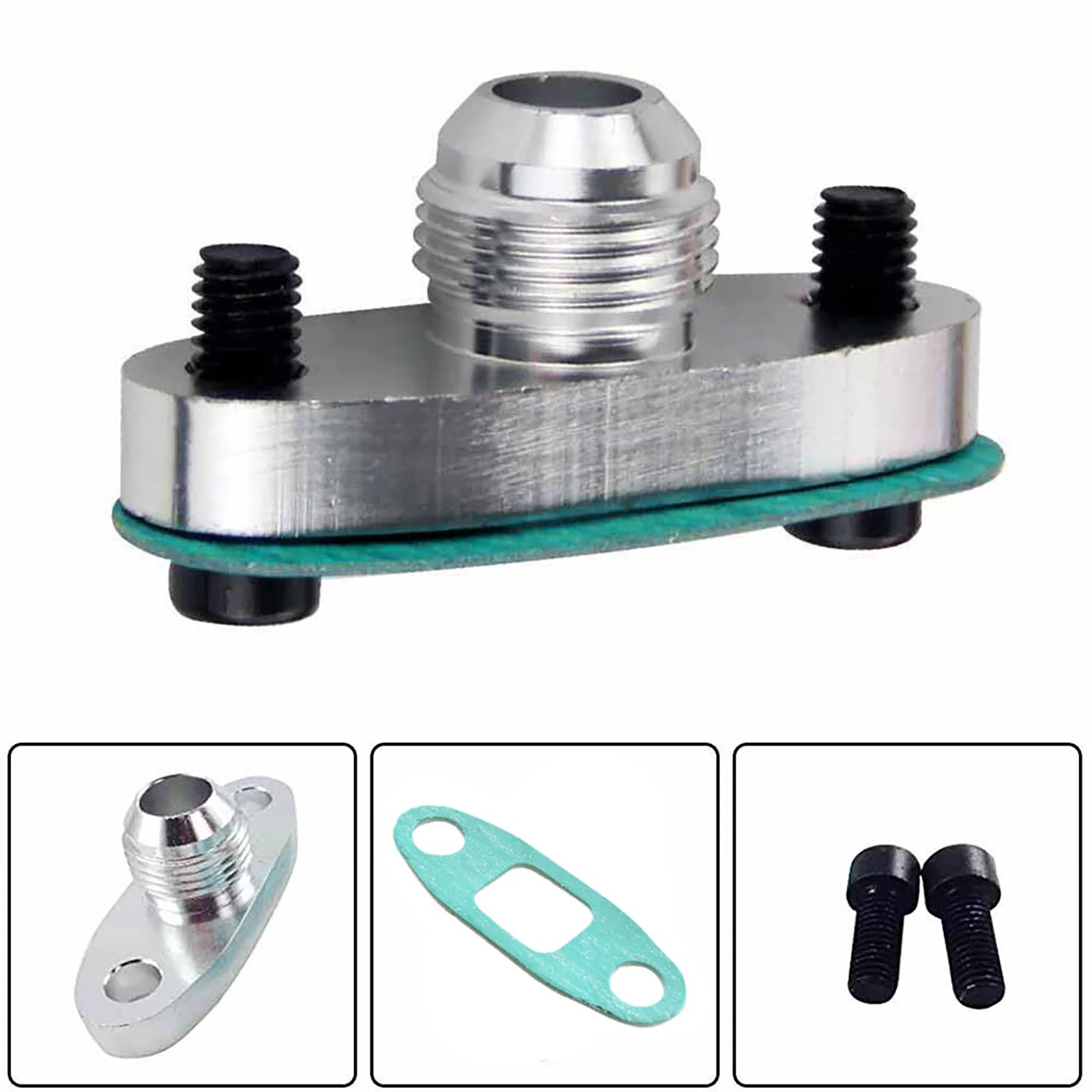 ชุดอะแดปเตอร์ปะเก็นหน้าแปลนระบายน้ำเทอร์โบสำหรับ T3 T4 T04B GT30 GT32 GT35 T60 T66 AN10อุปกรณ์เสริม