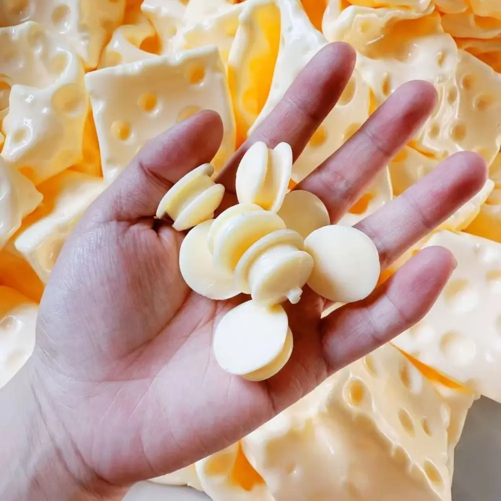 Sensory Squeeze Cheese Ball Skin Flexible Soft TPR DIY Empty Ball Skin Handmade Tactile Satisfaction DIY Pressure Ball Kit