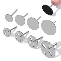 Papel de lija de acero inoxidable de 20/25/35mm, disco de Metal para pedicura, Lima rotativa para pies, papel de lija para callos, accesorios para taladro de uñas