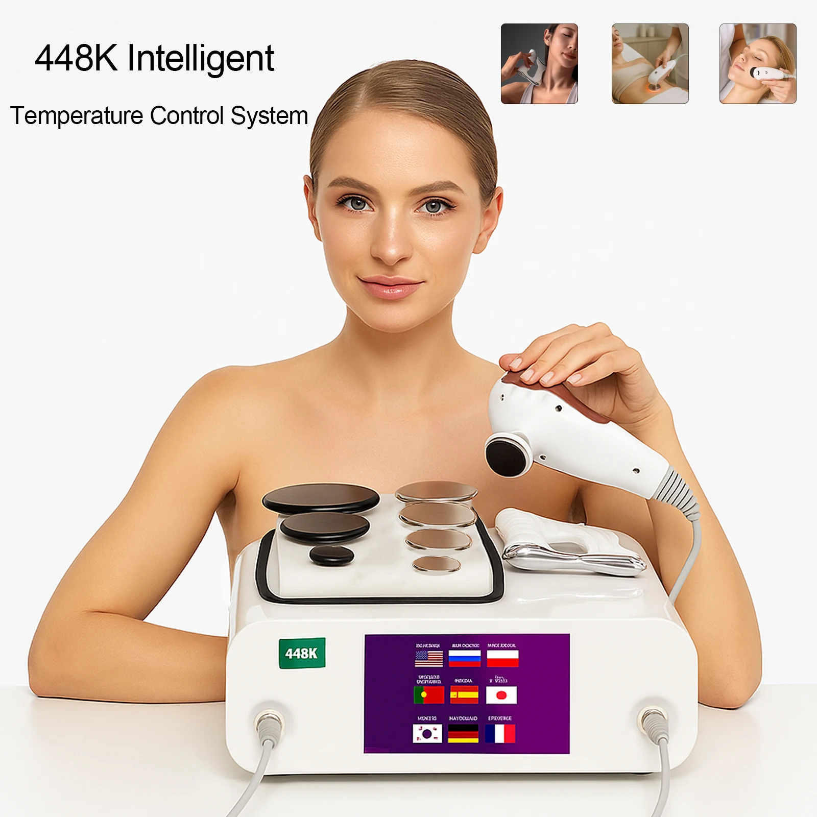 

448k CET RET RF Physical Therapy Pain Relief Deep Weight Loss Tight Skin Slimming Beauty Instrument