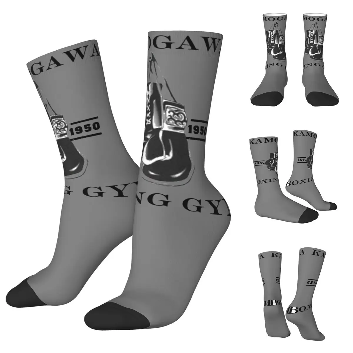 3D printing cosy Unisex Socks,Hiking Hot Anime Hajime No Ippo Manga Kamagowa Boxing Gym Interesting Four Seasons Socks