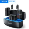 BOYA BOYAMIC Professionelles kabelloses Lavalier-Ansteckmikrofon für iPhone und Android-Kamera, Youtube-Streaming, Aufnahme, Interview, Vlogs 1