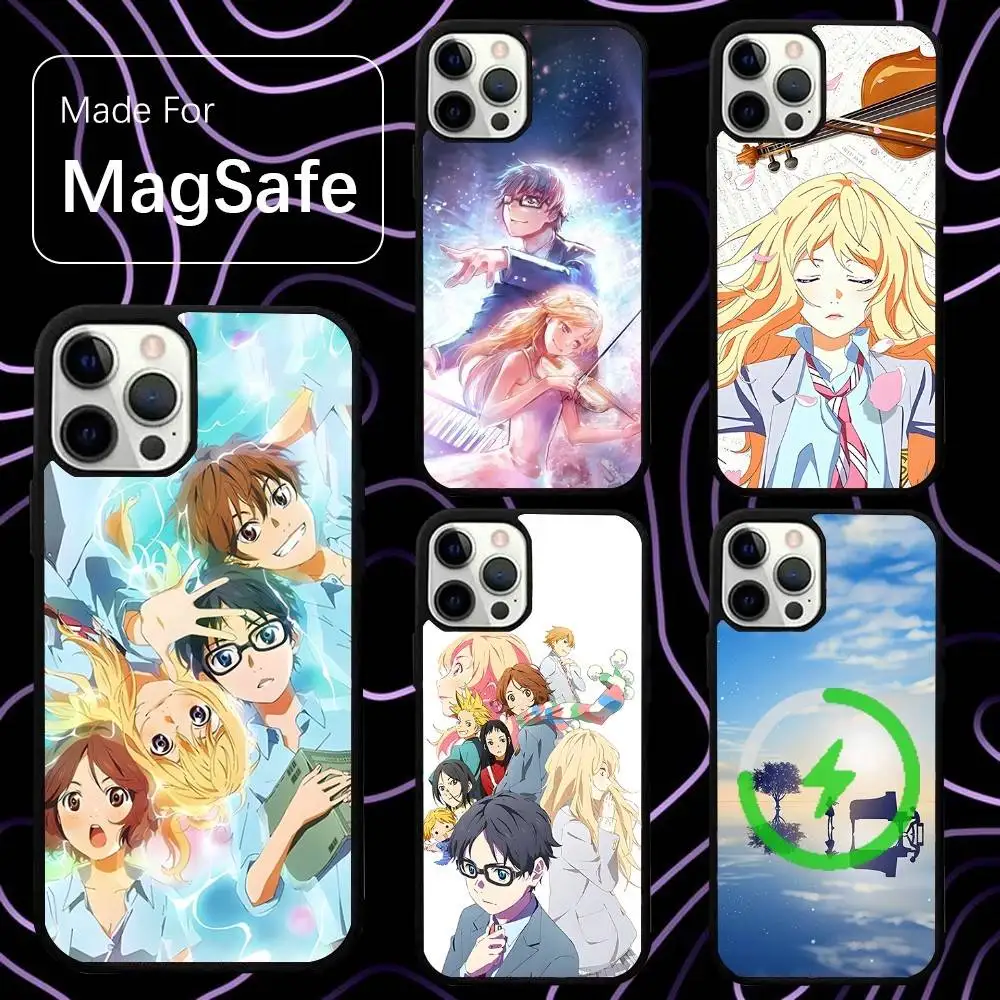 

Your Lie In April Phone Case For iPhone 17,16,15,14,13,12,11,Pro,Max,Plus,Mini,SE,Air Magsafe Magnetic Wireless Charging