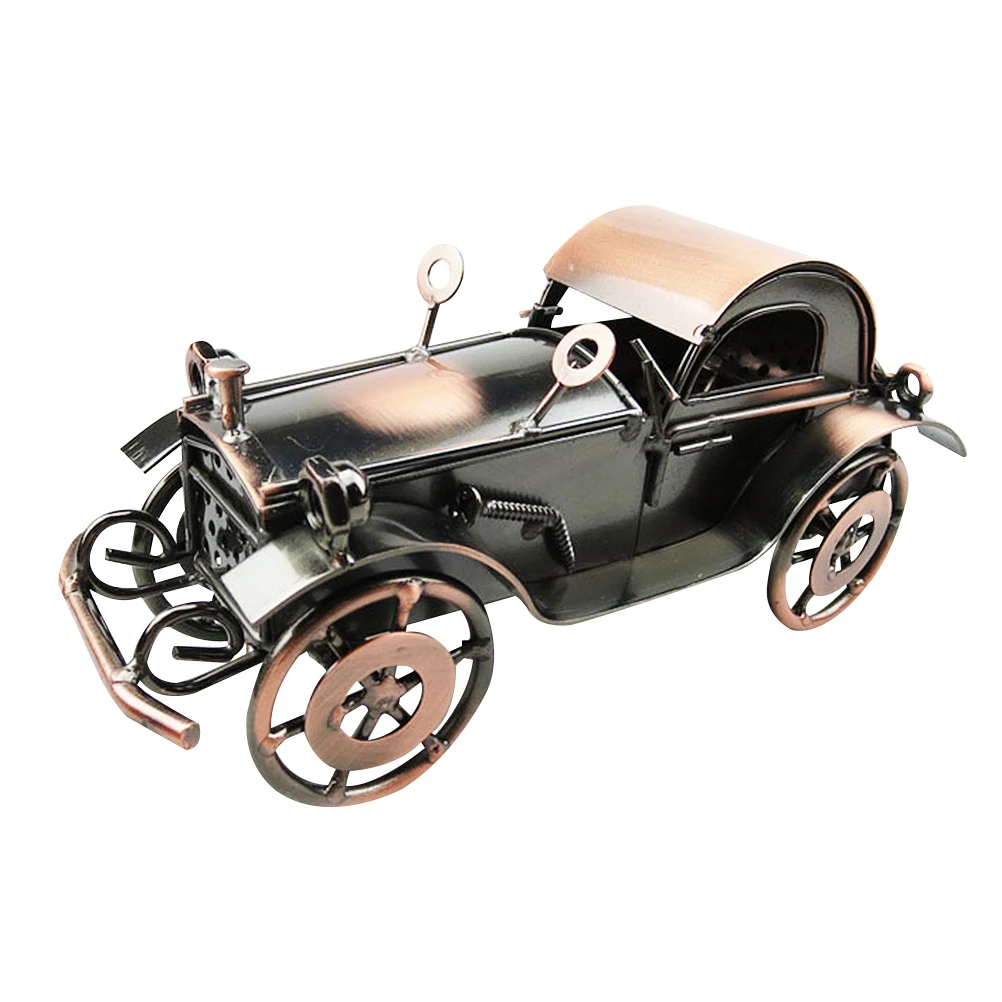 

1pc Retro Iron Model Decor Vintage Display Window Ornament Realistic Retro Car Model Design Photo Prop Toy Home Bar Office