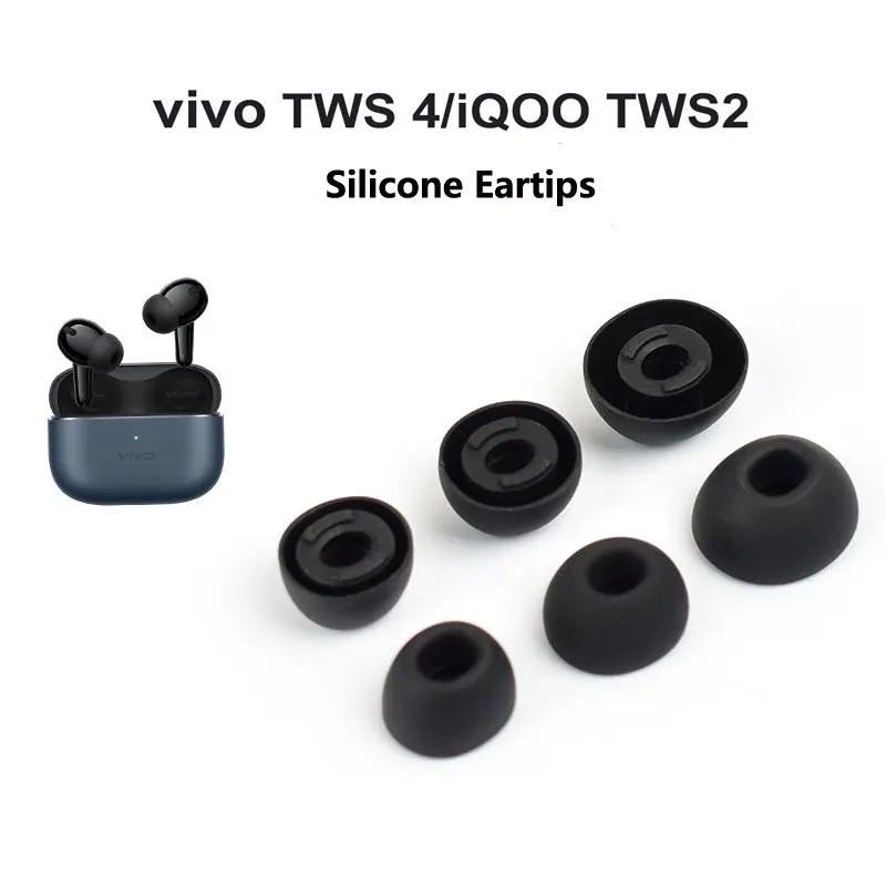 Для Vivo TWS4 амбушюры iQOO TWS2 Bluetooth наушники силиконовые насадки рукава шумоподавляющие мягкие резиновые беруши аксессуары