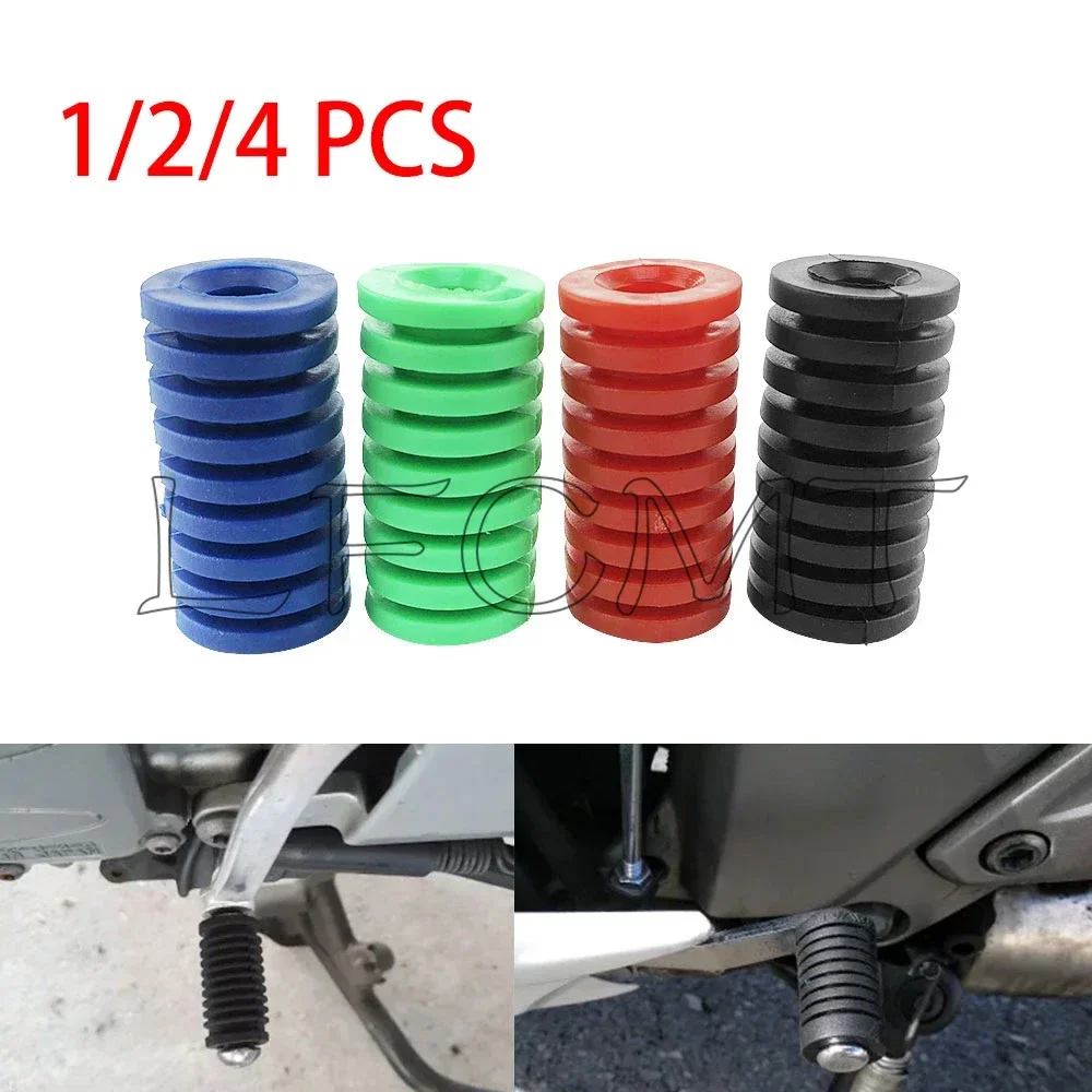 1/2/4PCS Universal Motorcycle Gear Shift Lever Rubber Non Slip Cover Motorbike Shifter Lever Foot Pad Pedal Cover Accessories