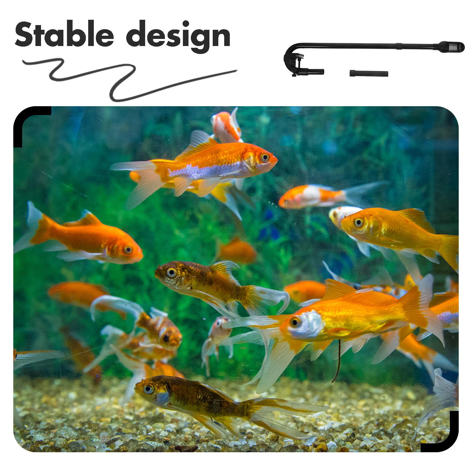 Tubo filtro esterno per acquario 303B Ingresso singolo ABS nero Durevole compatto Facile installazione Tubo per acqua per acquario Tubo in plastica per