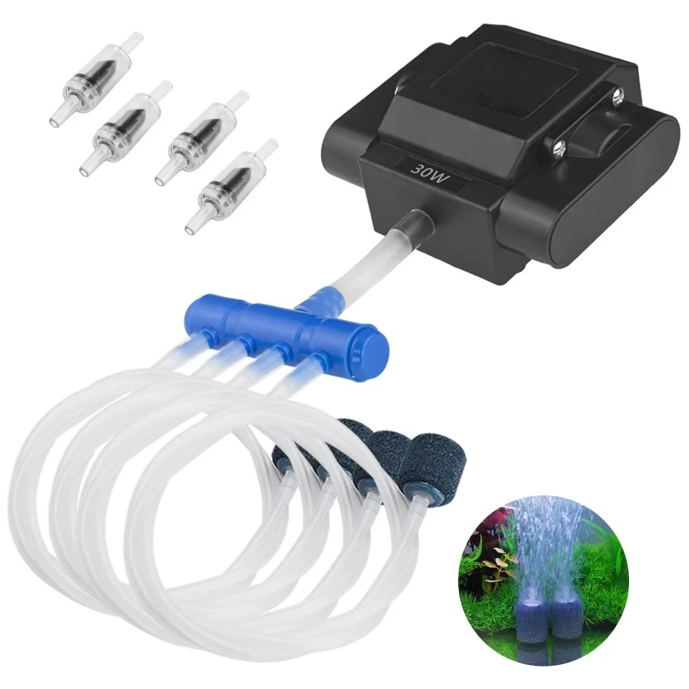 Brand New Fish Tank Accessories Environmentally Friendly ABS Aquarium Oxygen Air Pump with Air Compressor Box Packaging