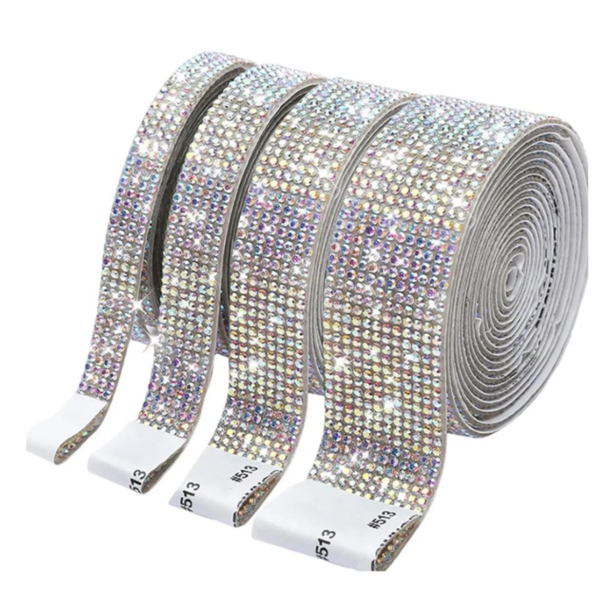 Self Adhesive Diamond Ribbon Roll Glitter Tape Handmade DIY Gift Decoration Wedding Supplies Cosmetics Vase Decoration B