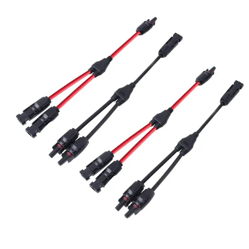 T23C 4X Y Branch Plug 1 To 2 Parallel Connection Solar Connector Photovoltaic Panel Adaptor Of Battery Plate Assembly