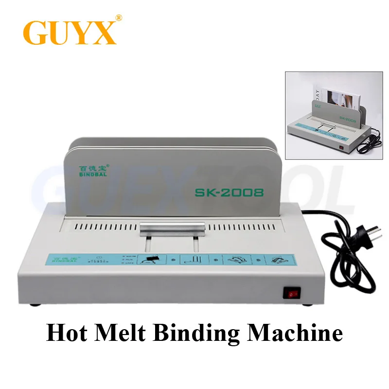 38mm Hot Melt Binding Machine Small Glue Binding Machine Hose Rubber Strip Automatic Office Voucher Manual Universal Machine