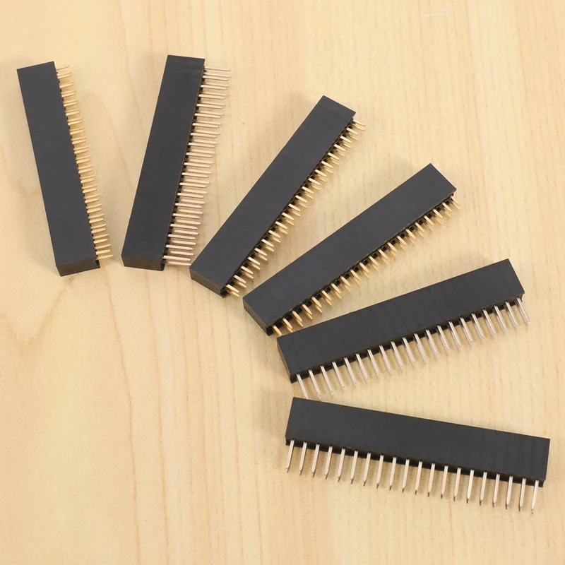 GPIO Ângulo Direito GPIO Header Kit, Soquete para Raspberry Pi Zero, 4B, 3B +, 3B, 3A +, 40 Pin, 20x2, 12Pcs