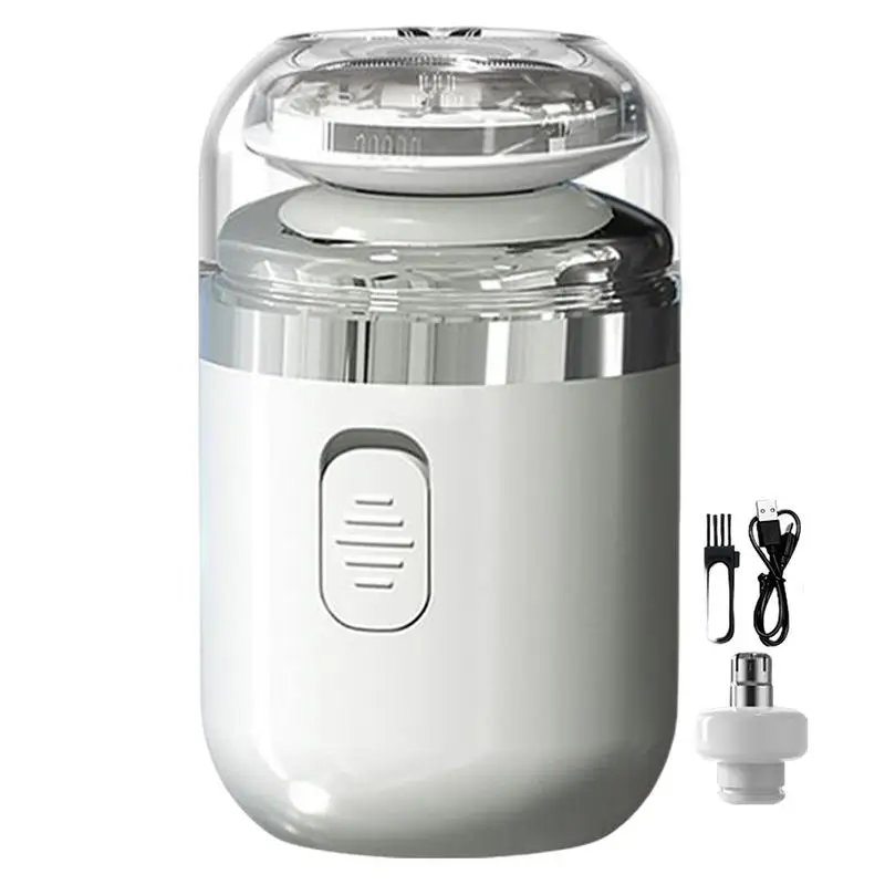 

Портативная электробритва, компактные мужские бритвы, моющийся электрический триммер для волос, бороды, перезаряжаемая беспроводная дорожная мужская бритва