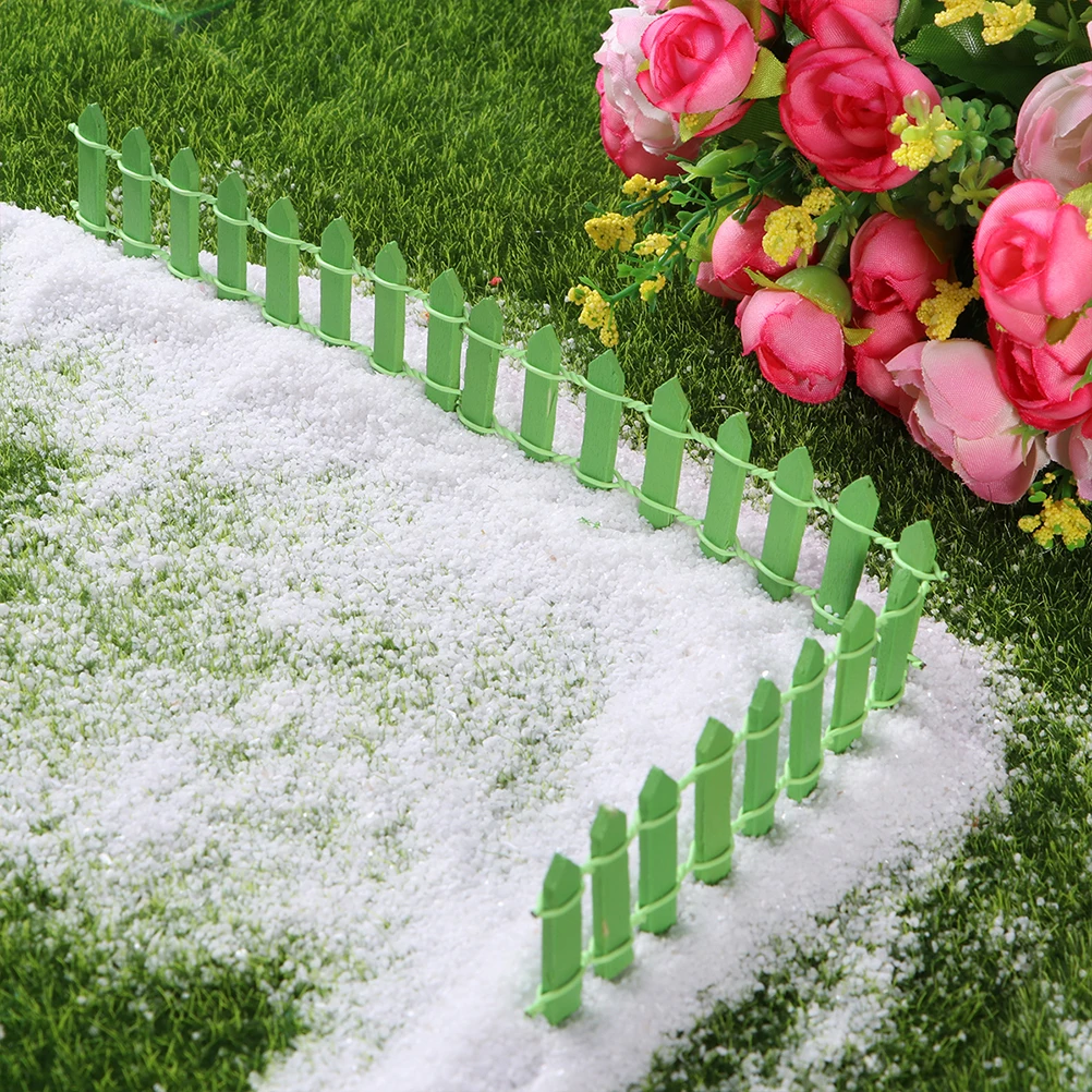 

Wooden Mini for Garden Courtyard Decoration Christmas Tree Fence Picket Fence Decorations Mini Tree Decor White Outdoor