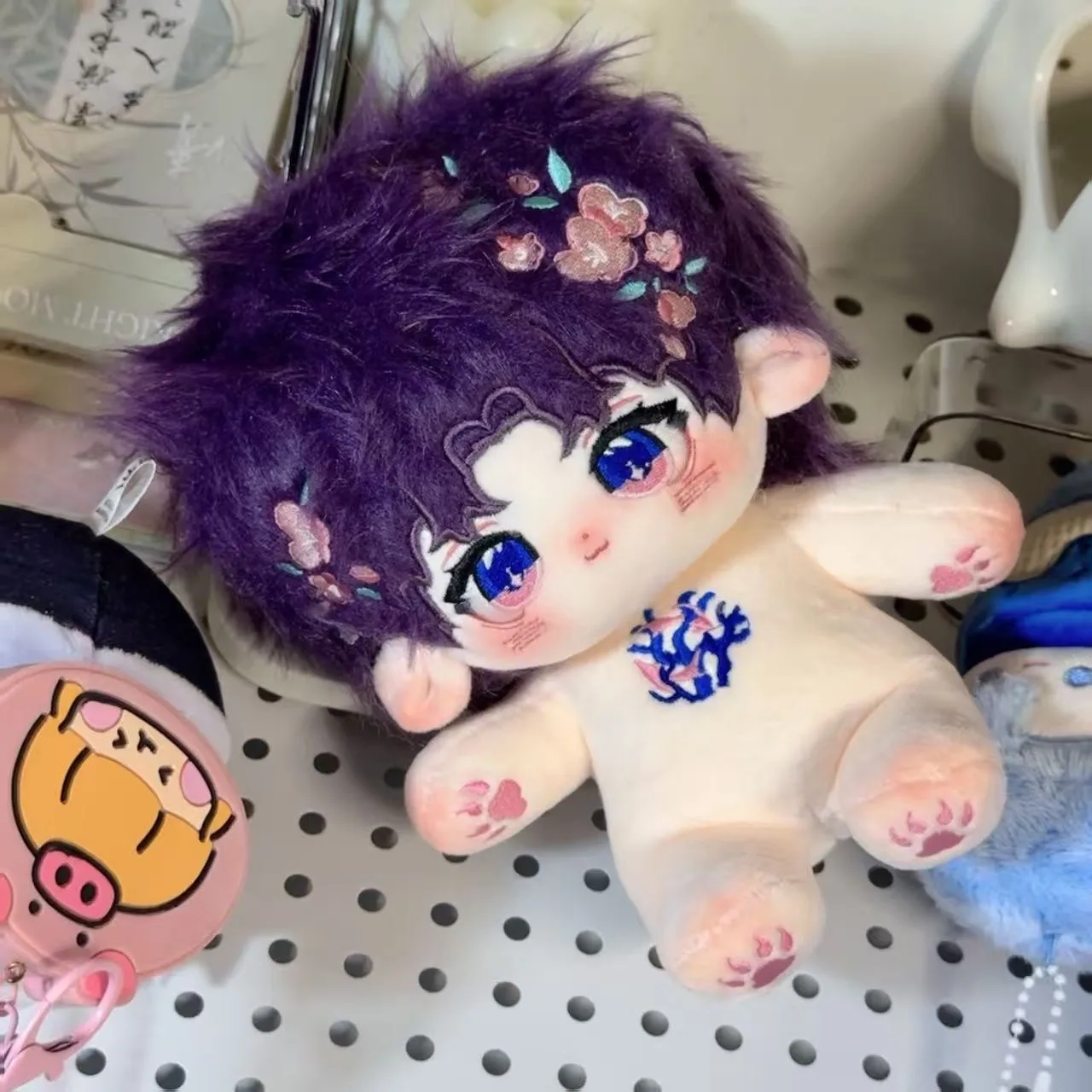 En stock 20 cm amour et espace profond Rafayel peluche poupée avec squelette oreiller ornement Anime Figure jeu jouet enfants cadeau Ca