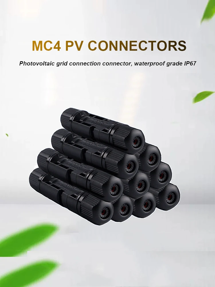 1/5/10/20/50 Pair of Solar Connector Solar Solar Plug Cable Connectors (male and Female) for Solar Panels Photovoltaic Systems