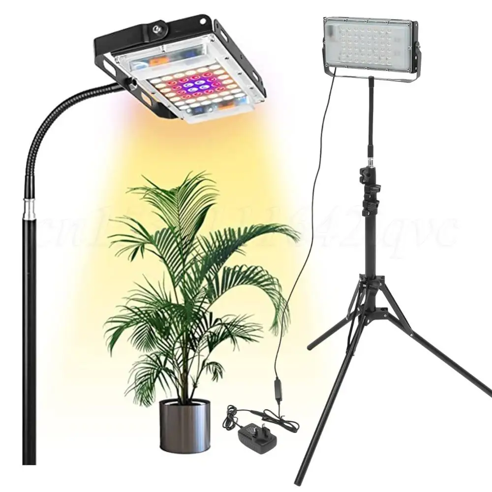 LED Full Spectrum Plant Lamp IP44 Waterproof LED Grow Lamp 3000-6000K Hydroponics Growing Light for Plant Flower Greenhouse