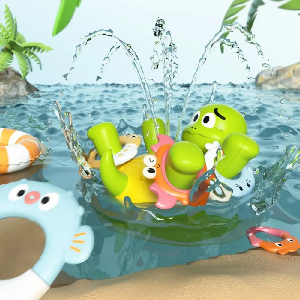 Elektryczna żółwia spryskiwająca wodą, duża pojemność, kreskówkowa, automatyczna, obrotowa, dalekiego zasięgu, modna żółwia spryskiwająca wodą na plażę.