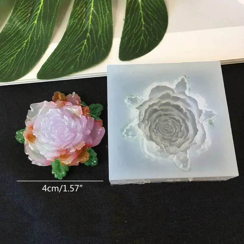 9 Styles 3D Flower Silicone Mold Resin Camellia Peony Daisy Lotus Flower Pendant Jewlery Making Tools Epoxy Resin Molds