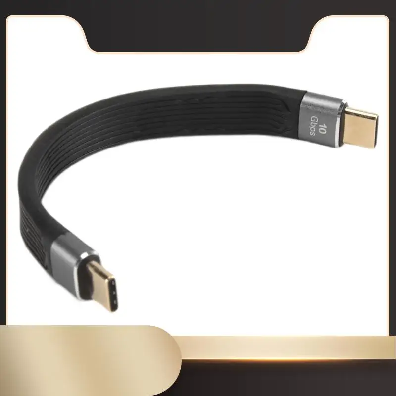 

Кабель 4K USB-C 3.1 Gen 2, 10G Emark Chip, короткий кабель типа C USB-C к USB-C для синхронизации видео, зарядный кабель PD 60 Вт, 4K Video-N36R