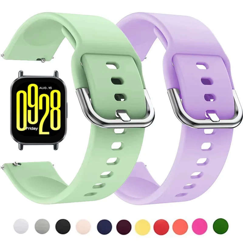 Silicone Straps For Redmi Watch 5 lite Band For Xiaomi Mi Watch 5 Active Sport Wristband Bracelet 20mm 22mm smart Accessories