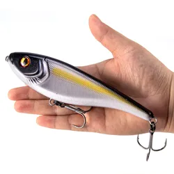 155mm/76g Jerkbait Wobbler Pike Fishing Lure for Pike Zander Trout Lure Artificial Bait Slow Sinking Freshwater Saltwater