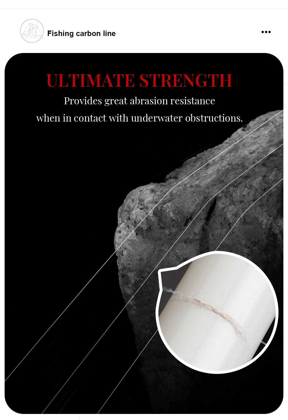 FTK 100 m 100 % Fluorkohlenstoff-Angelschnur, japanische importierte Kohlefaserschnur, 2,27–11,36 kg, sinkende Monofilament-Schnur, Meeresangeln – Detail 7