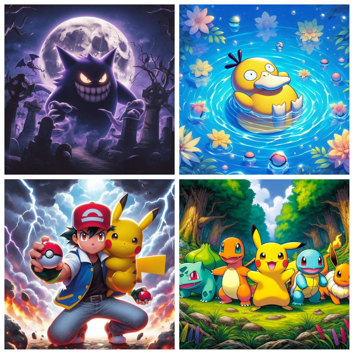 

Пазлы с персонажами мультфильмов Покемон, 1024 детали, сложные семейные игры для игровой комнаты, спальни, домашнего декора, подарок