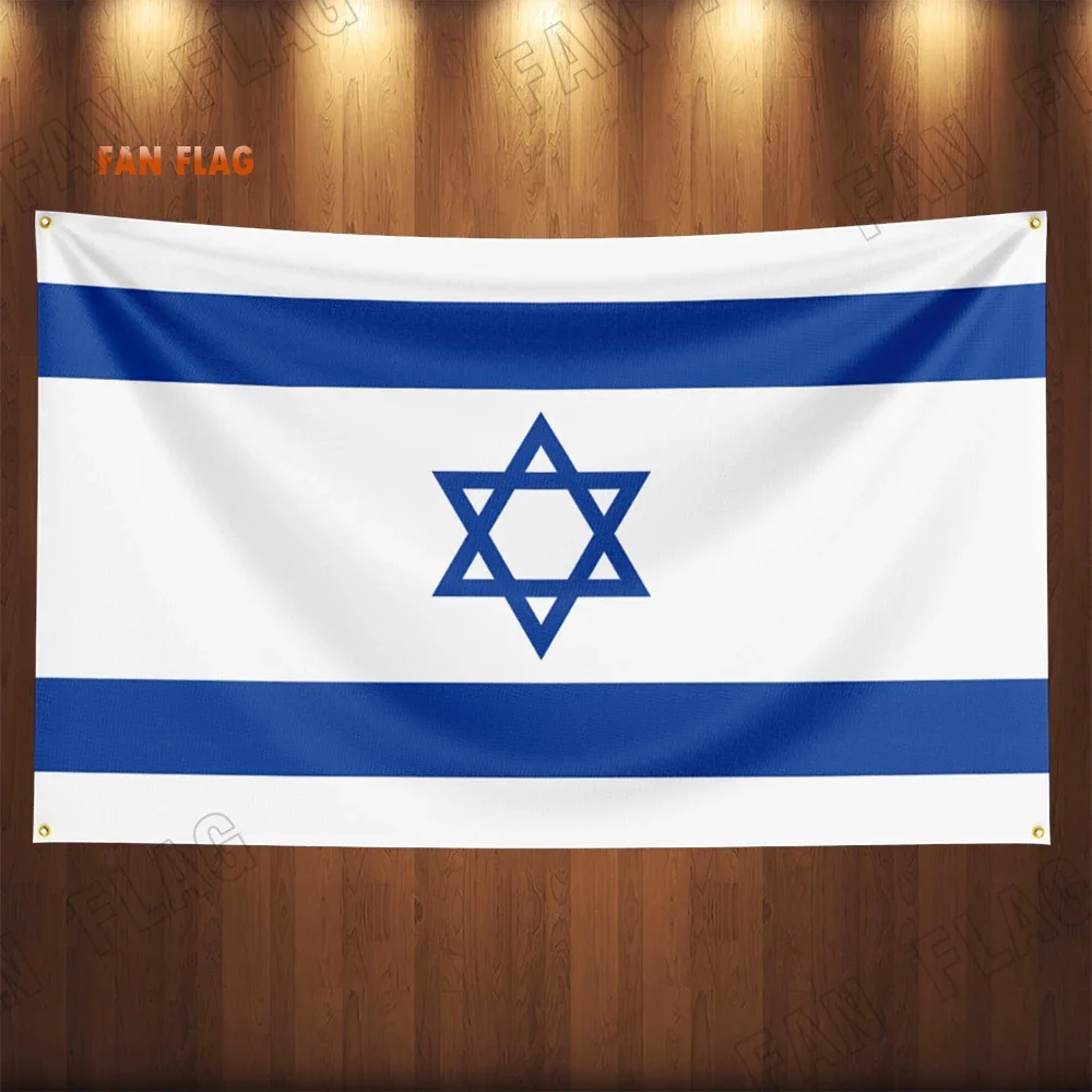 Israel National Flag 90X150cm Hanging Polyester ISR IL Israeli National Flags Banner home Decoration