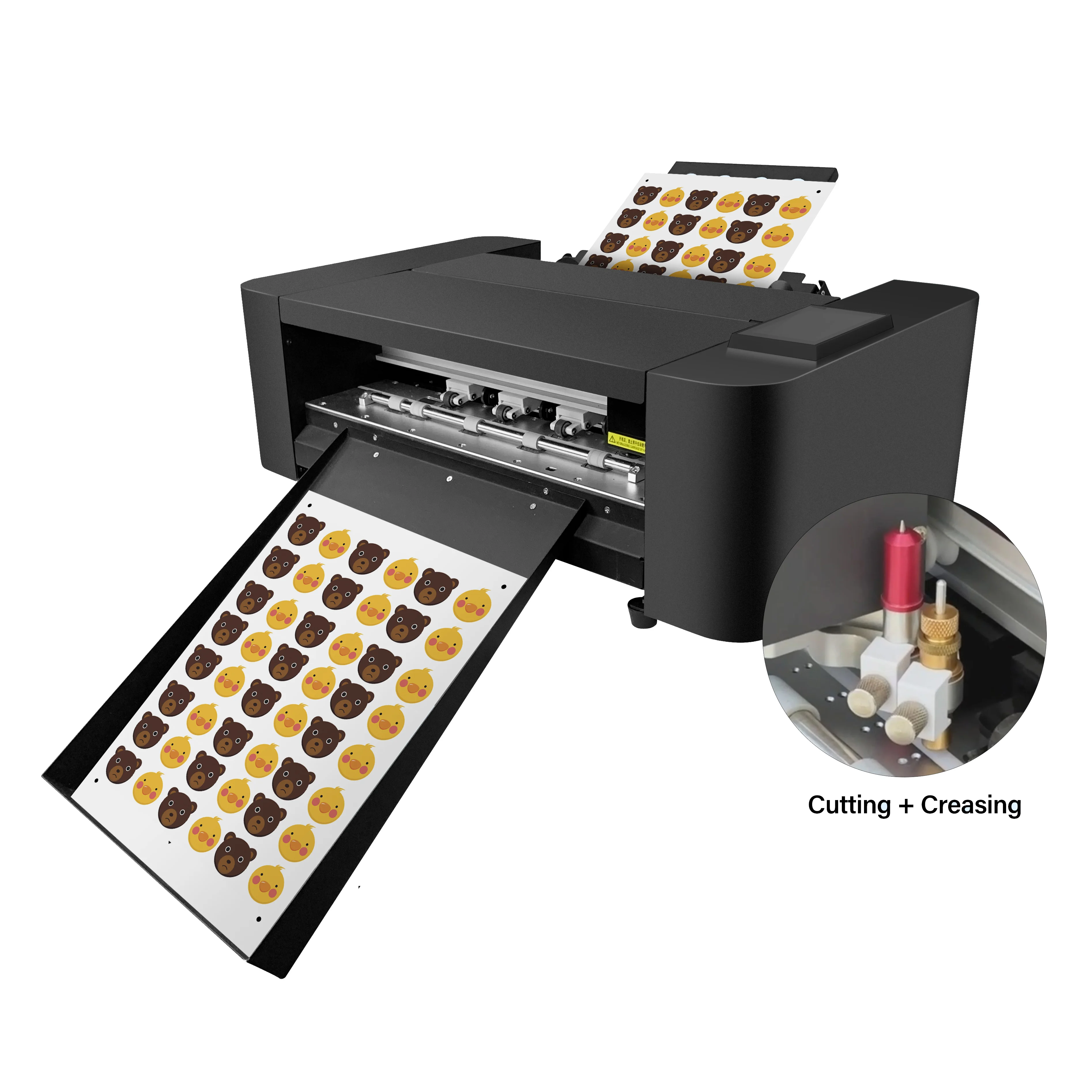 FS350DC Dual Head Higher Speed Digital Label Die Cutting Machine for Sticker Paper
