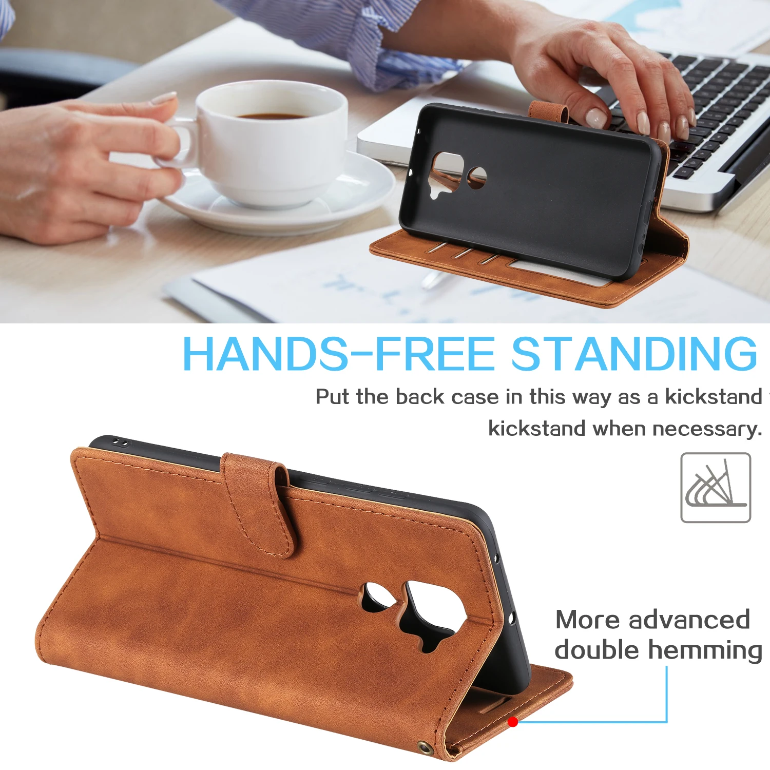 Couro Retro Flip Capa para Redmi, Nota 9, 10X, 4G, Protetor Retro Cartão de Visita