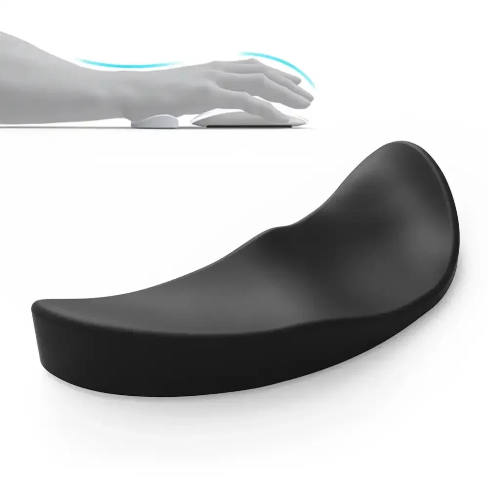 Ergonomic Mouse Wrist Rest Left Right Hand Silicon Gel Streamline Non‑slip Support Mat Relieve Hand Fatigue For Office Gaming PC