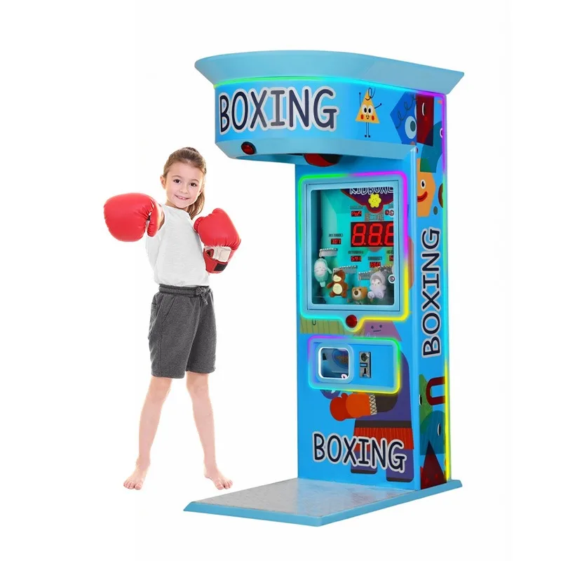 Custom Coin Operated Boxing Punch Machine Arcade Game For Bar Gym Amusement Entertainment Center