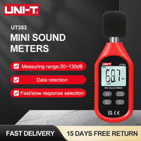 UNI-T Digital Decibel Meter UT353 Sound Level Meter Industrial/Home Mini Noise Meter With Backlight LCD Display