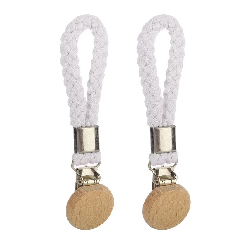 1/2PCS Bad Handtuch Clips Geflochtene Mehrzweck Kleiderbügel Bad Baumwolle Schleife Handtuch Clip Metall Clamp Küche Hause lagerung – Detail 39