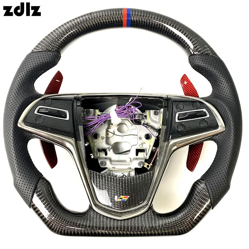 

For Cadillacs steering wheel ATS carbon fiber steering wheel CT4 CT5 CT6 XT4 XT5 XT6 XTS steering wheel customization