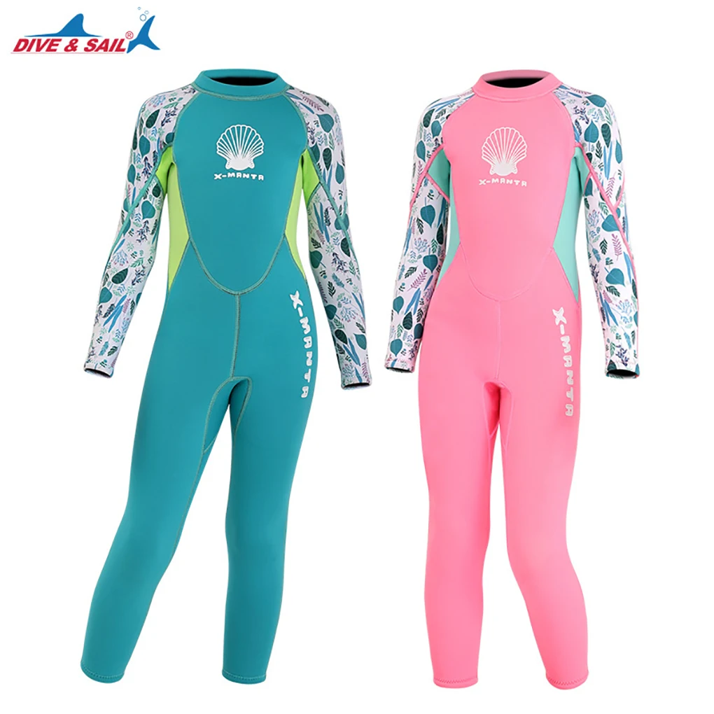 DIVE SAIL Children Diving Suit Warm Keeping Protective Watersport Wetsuit