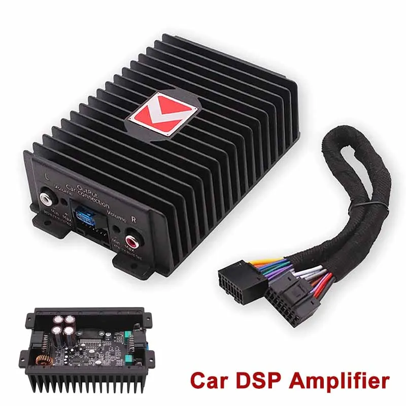 Car DSP Amplifier Hi-Fi Booster Audio Digital Sound Processor For Car Speakers Subwoofer Power Supply Car Radio Stereo Amplifier