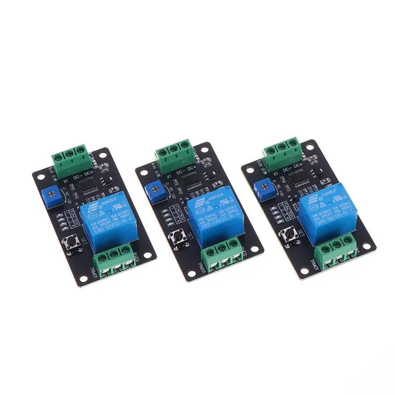 1Pcs Super 555 Timer Delay On Off Relay Delay Timer Relay Self Locking Delay On Off Time Switch DC5/12/24V Timer Delay Relay
