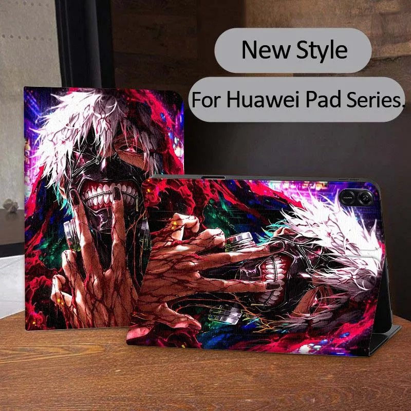 T-Tokyos G-Ghouls Design لهواوي MatePad Air SE Pro M6 M5 M2 T10s T5 10 11 12.6 11.5 12X10.8 بوصة 10.1 حافظة تابلت