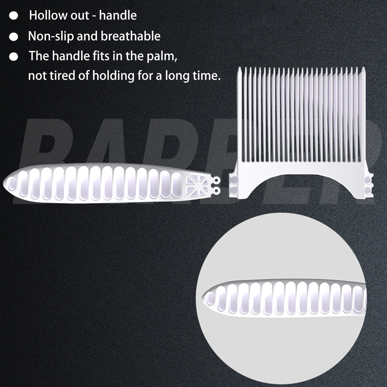 NEW Professional Barber Fade Comb Hair Cutting Combs Heat Resistant Flat Top Clipper Comb Curved Comb For Men Barber Accessories