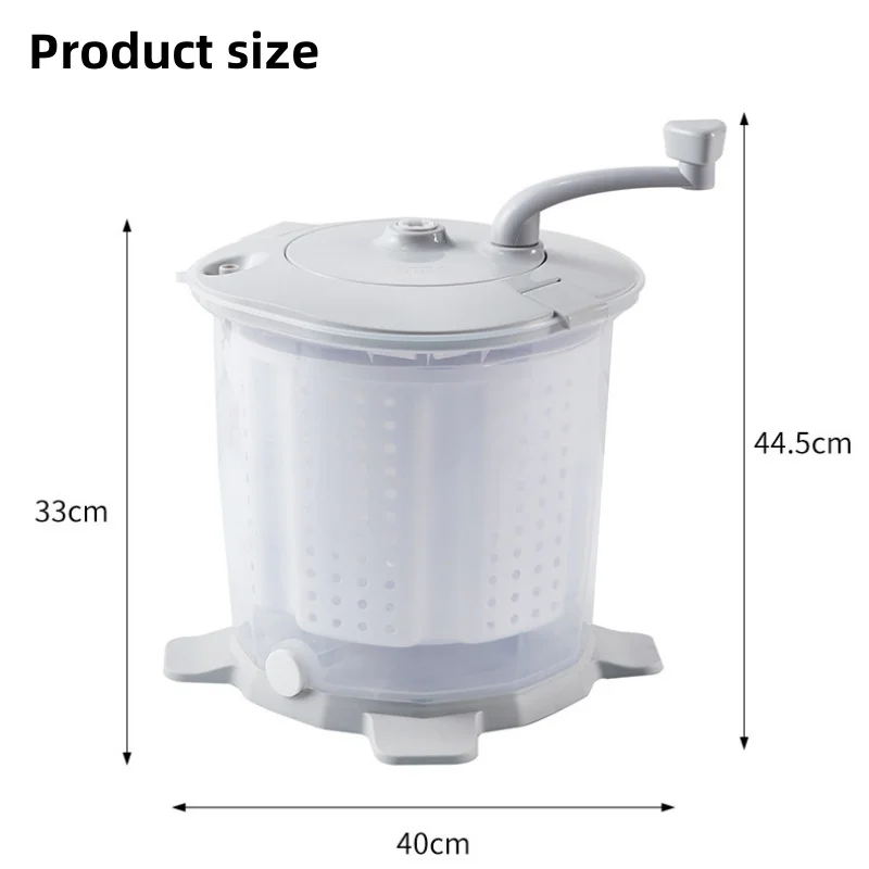 Small Washing Machine Portable Manual Washing Machine Dehydration of Clothes After Washing Short Sleeve Pants Towel Pet Clothing