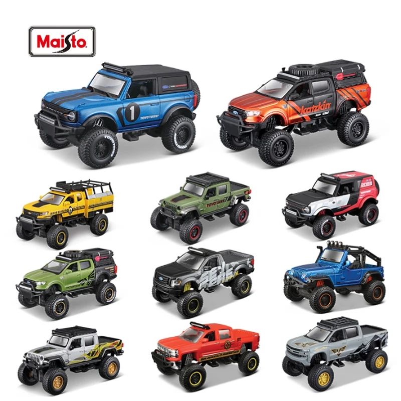 

Maisto Ford Chevrolet Silverado Pickup Car Diecast Model Edition Alloy Luxury Vehicle Car Model Collection Kids Gift